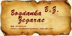 Bogdanka Žegarac vizit kartica